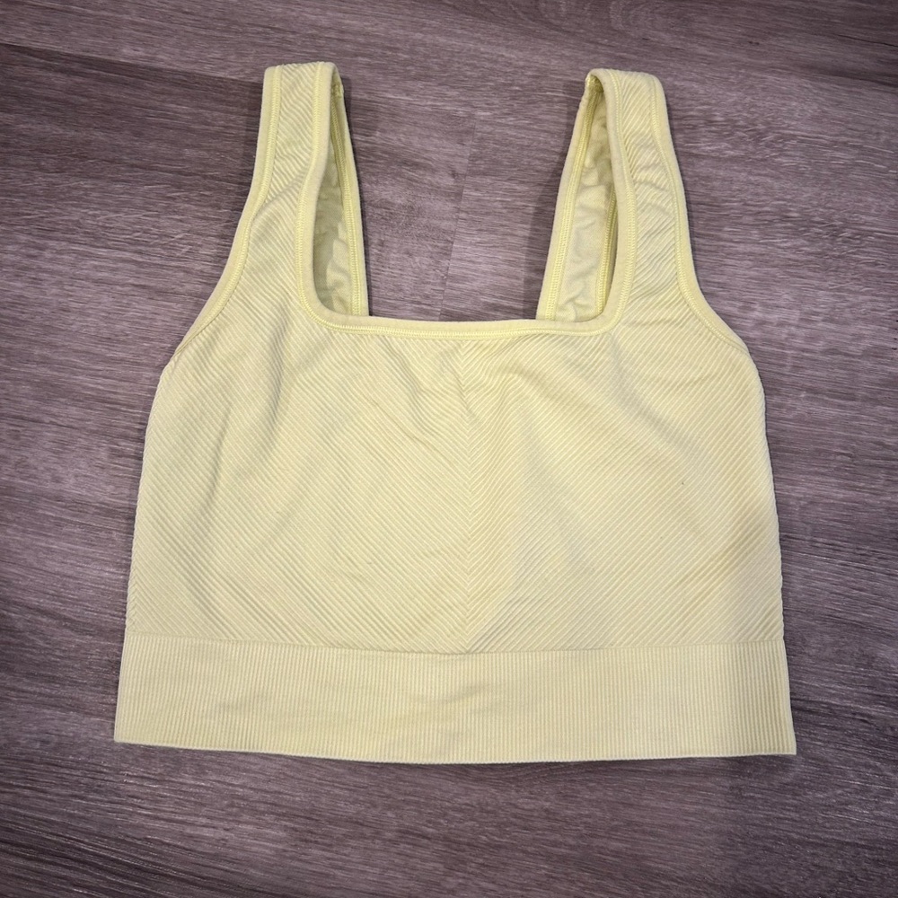 All in Motion Bright Yellow Active Top